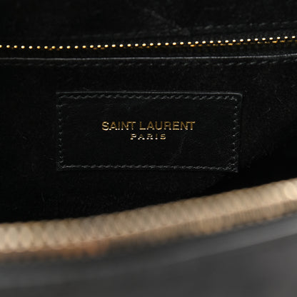Saint Laurent Calfskin Classic Duffle 6 Black 6 of 10