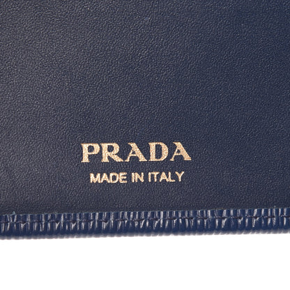 Prada Vitello Move Continental Flap Wallet Bleuette 6 of 11