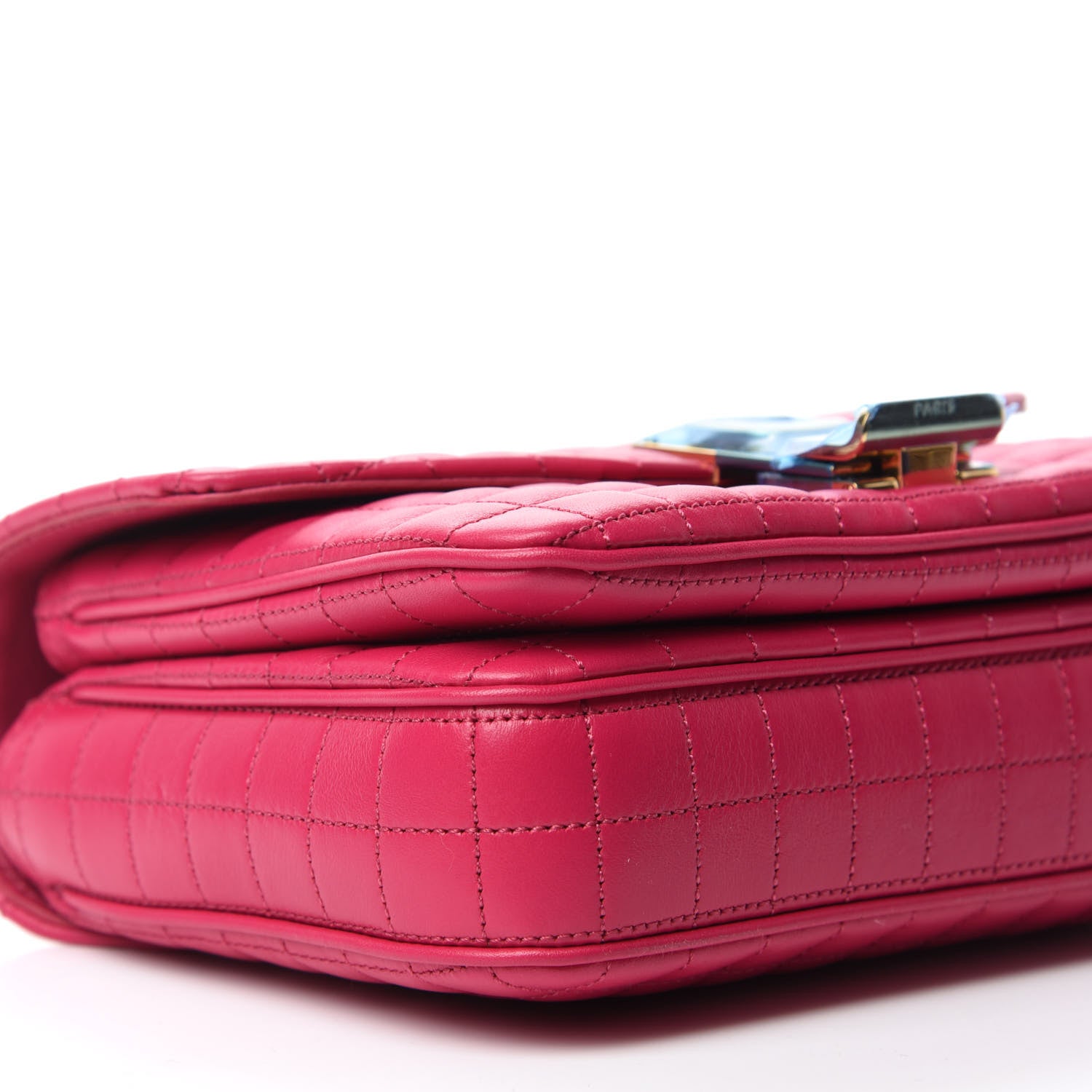 Celine Calfskin Quilted Medium C Bag Pink 7 of 12
