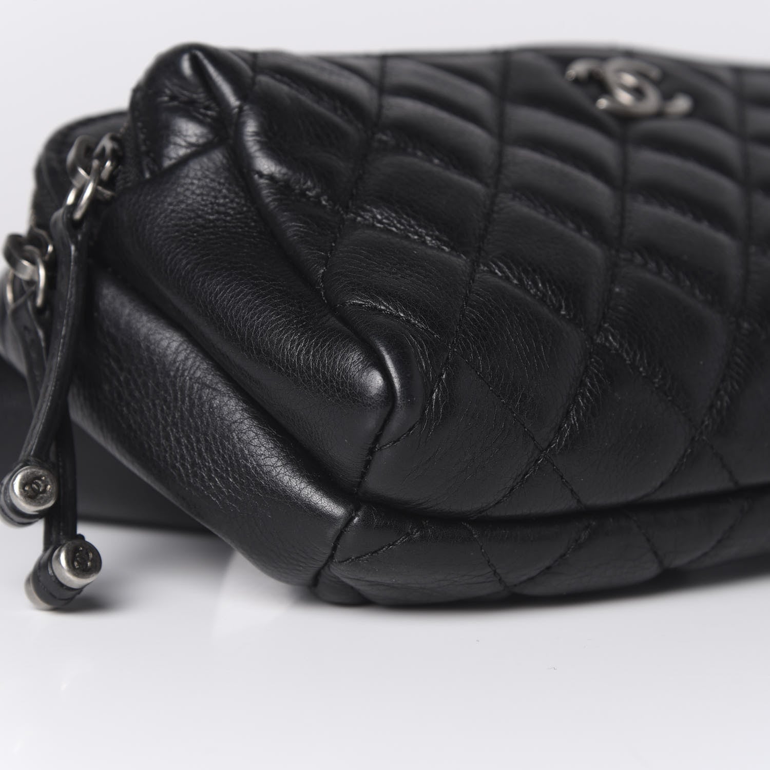 Chanel Calfskin Quilted Waist Bag Black 8 of 9