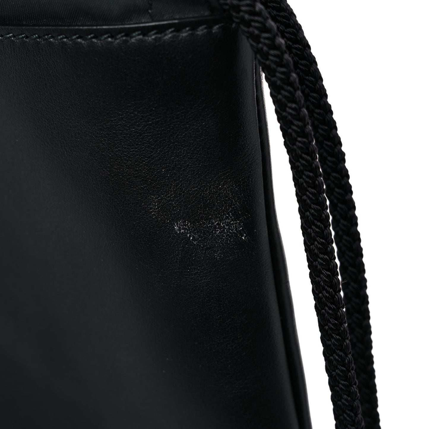 Calfskin Small GucciGhost Drawstring Backpack Black