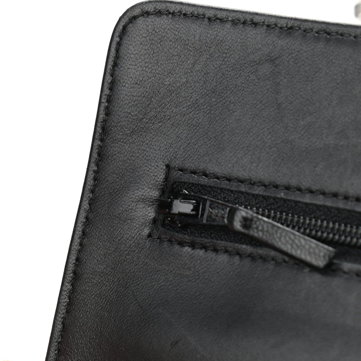 Chanel Lambskin Quilted Wallet On Chain WOC Black 12 of 12
