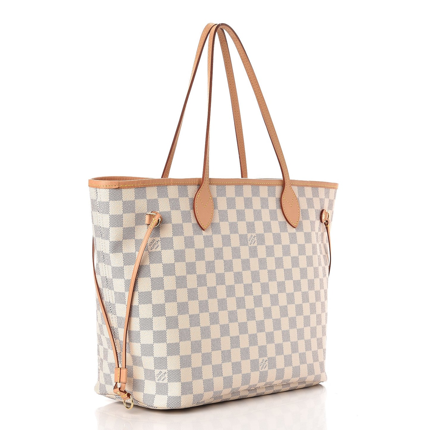 Damier Azur Neo Neverfull MM Rose Ballerine