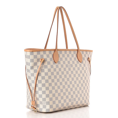 Louis Vuitton Damier Azur Neo Neverfull MM Rose Ballerine 3 of 11