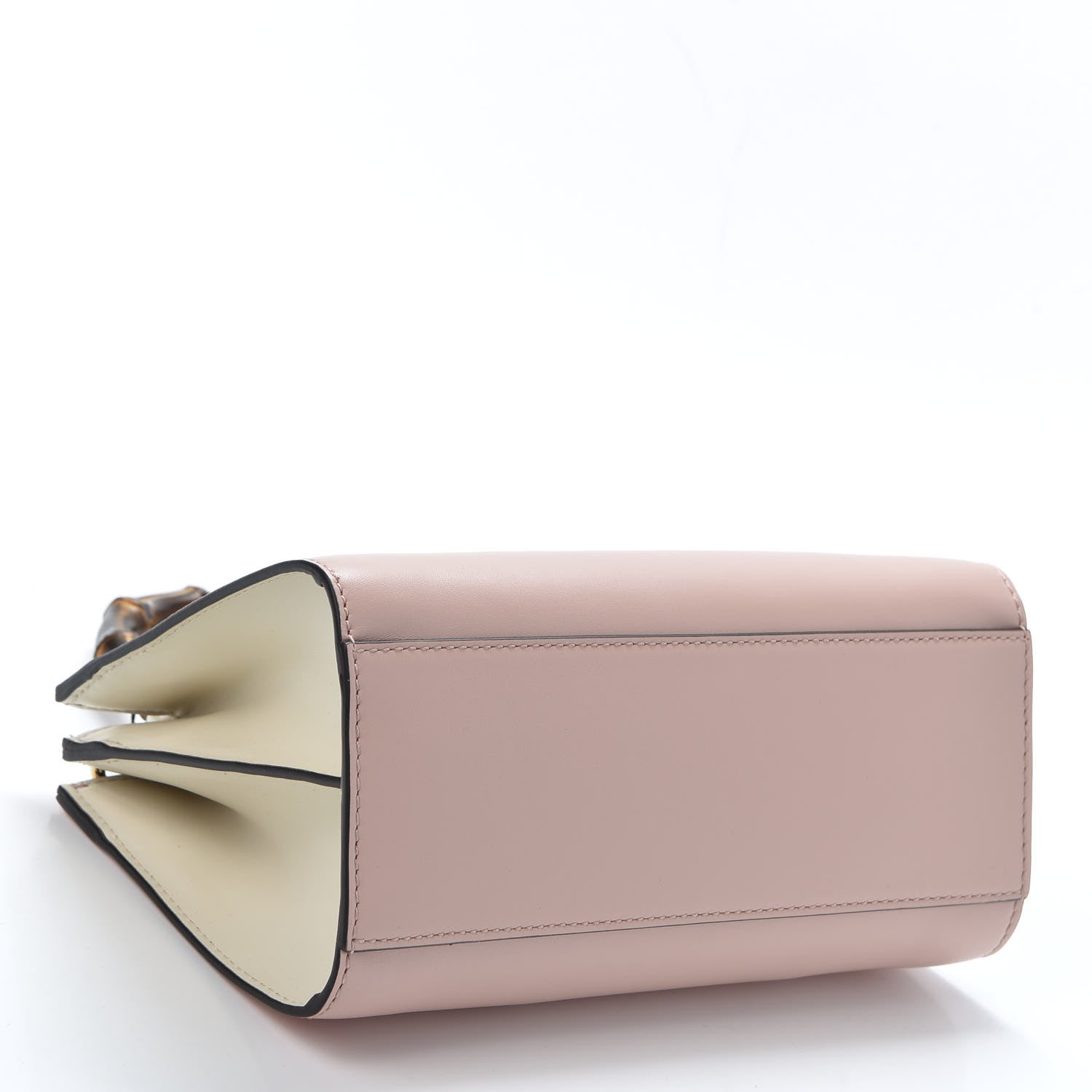 Gucci Nappa Bamboo Web Mini Nymphaea Top Handle Bag Perfect Pink Mystic White 3 of 9