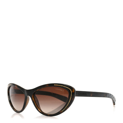 Chanel Cat Eye Chain Sunglasses 6039 Tortoise 1 of 7