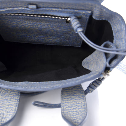 3.1 Phillip Lim 3.1 Textured Calfskin Mini Pashli Satchel Blue Ivory 5 of 10