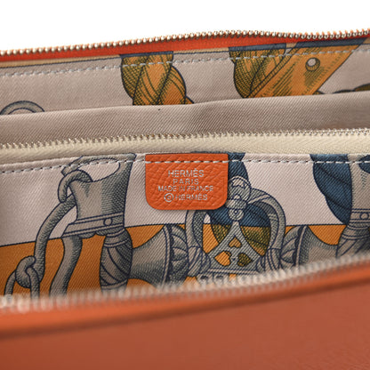 Hermes Epsom Silk'in Wallet Feu 6 of 7