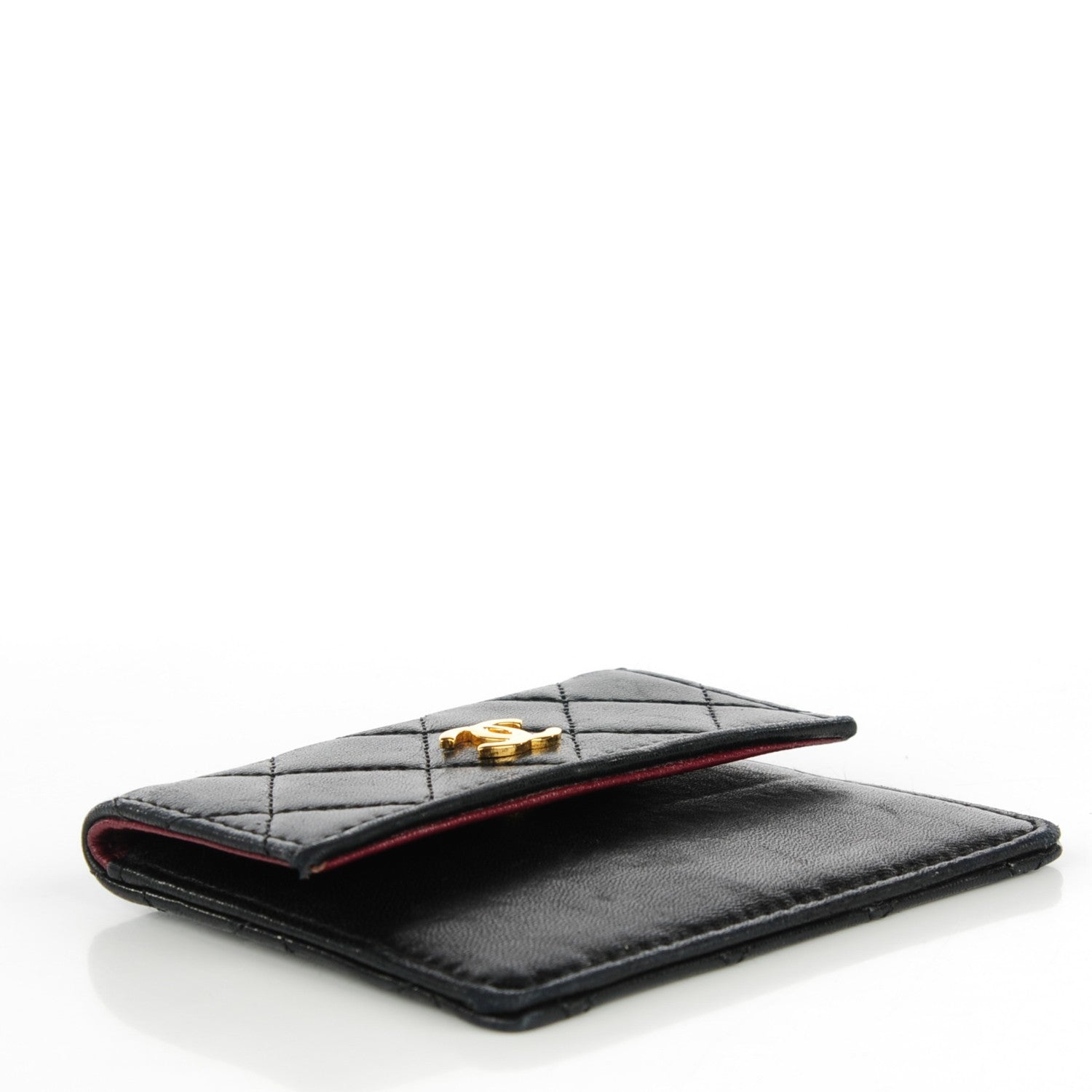 Chanel Lambskin Quilted Coin Purse Black 4 of 8