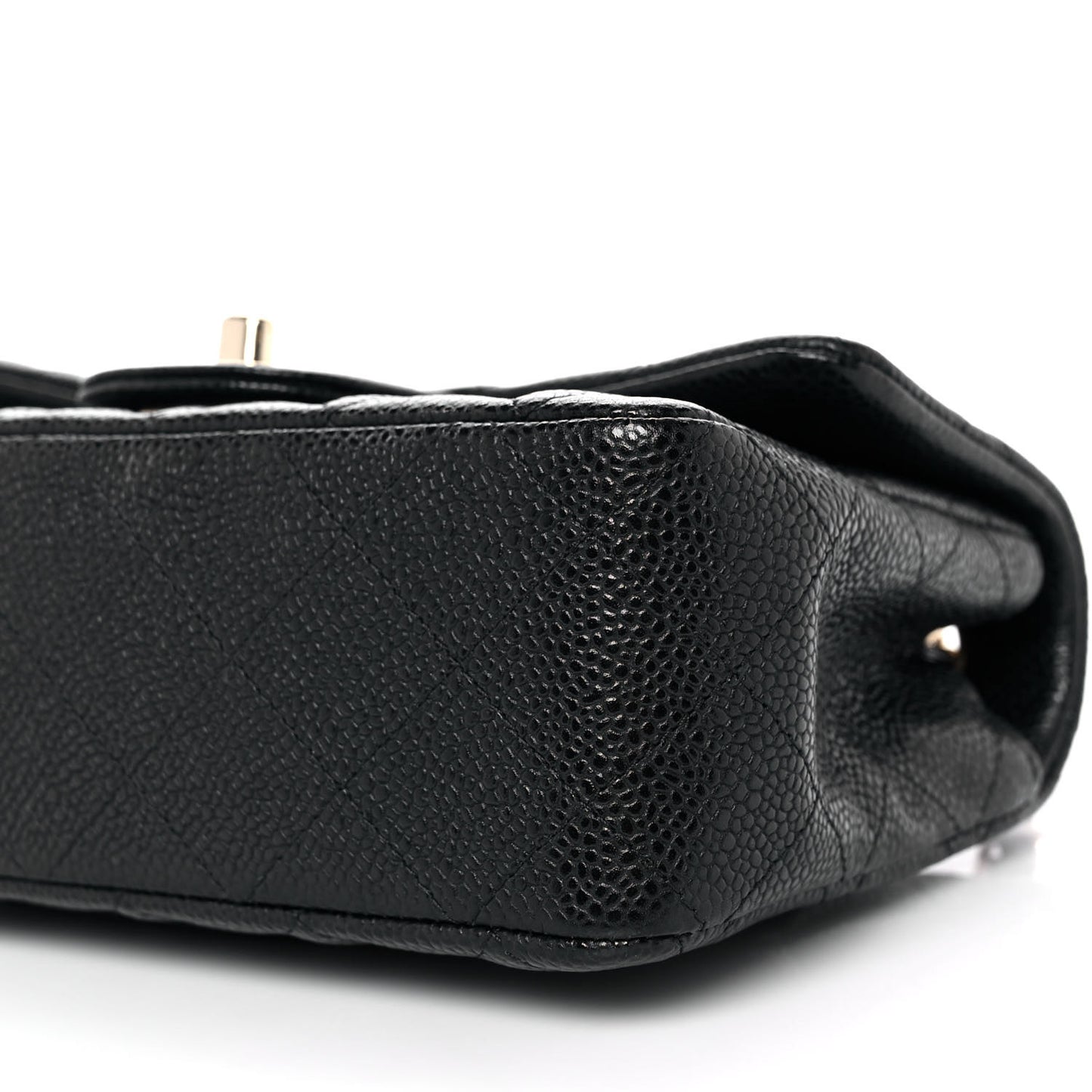 Caviar Quilted Mini Rectangular Flap Black