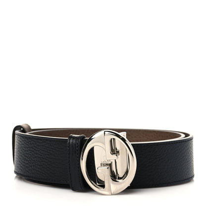 Gucci Calfskin 1973 Reversible Belt 90 36 Black Brown 1 of 6