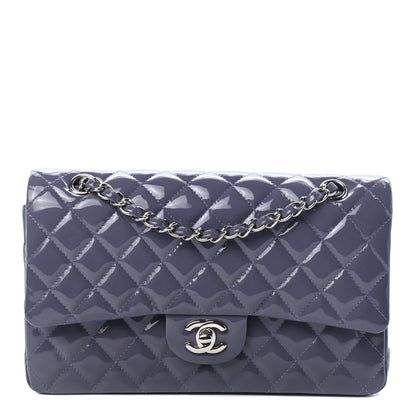 Chanel Patent Calfskin Quilted Medium Double Flap Light Purple 1 of 4