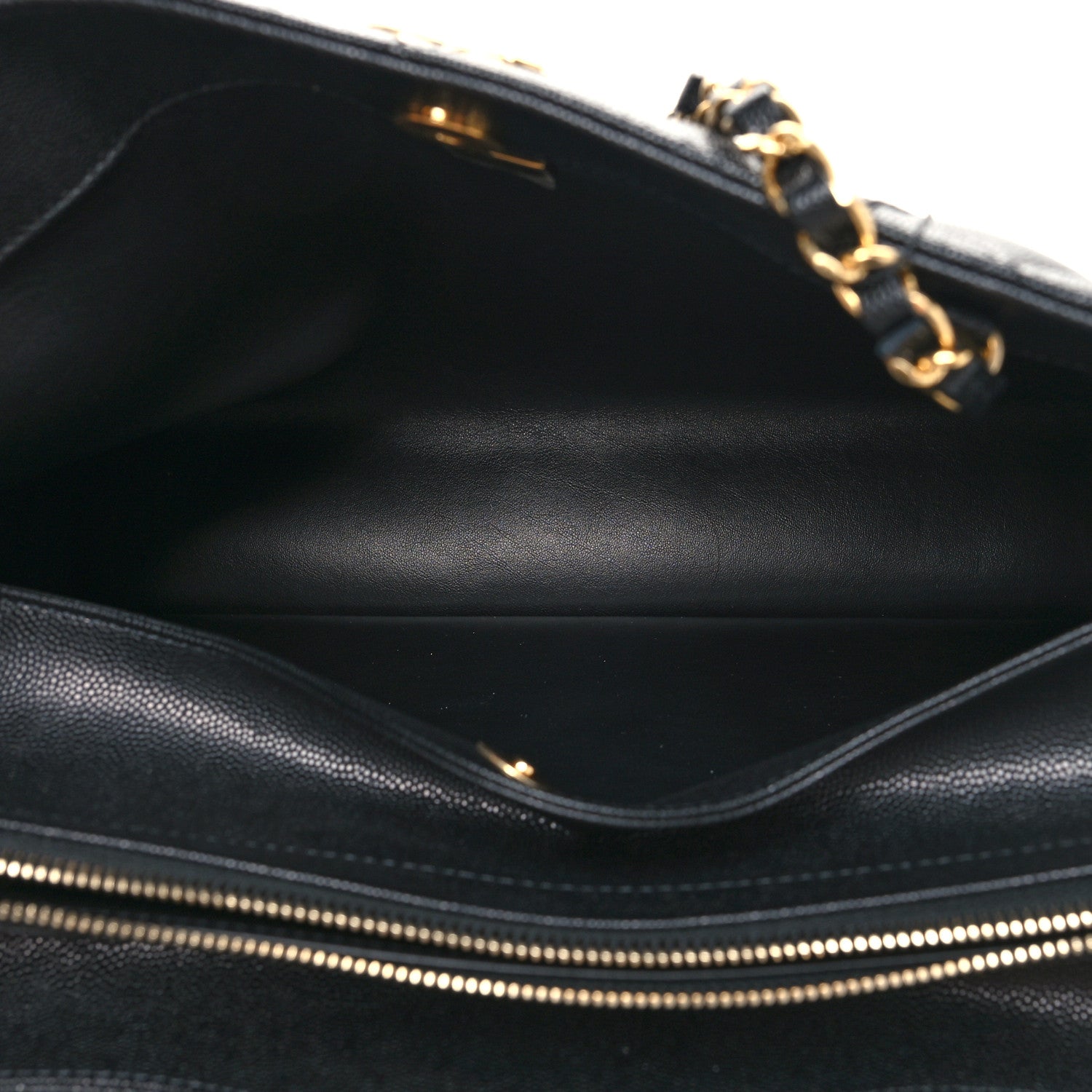 Chanel Caviar Quilted Small Shopping Tote Black 5 of 14