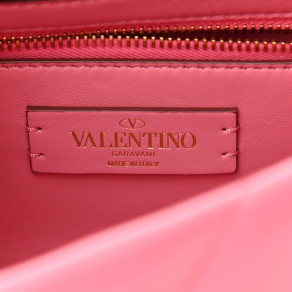 Valentino Garavani Nappa Medium Roman Stud Shoulder Bag Flamingo Pink 6 of 9