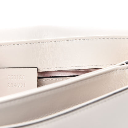 Gucci Calfskin Medium Arli Flap Shoulder Bag White 9 of 10