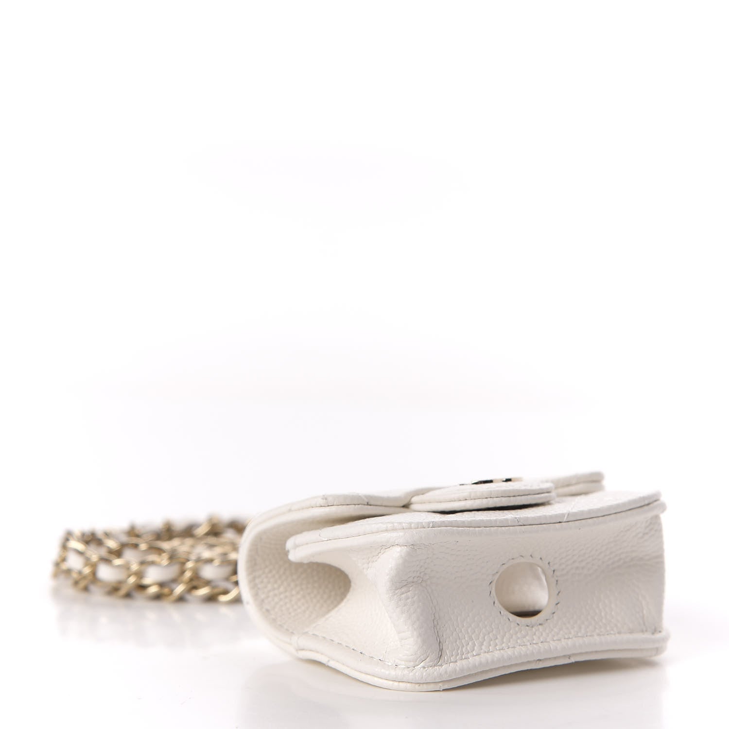 Chanel Caviar Quilted Airpods Pro Case White 4 of 9