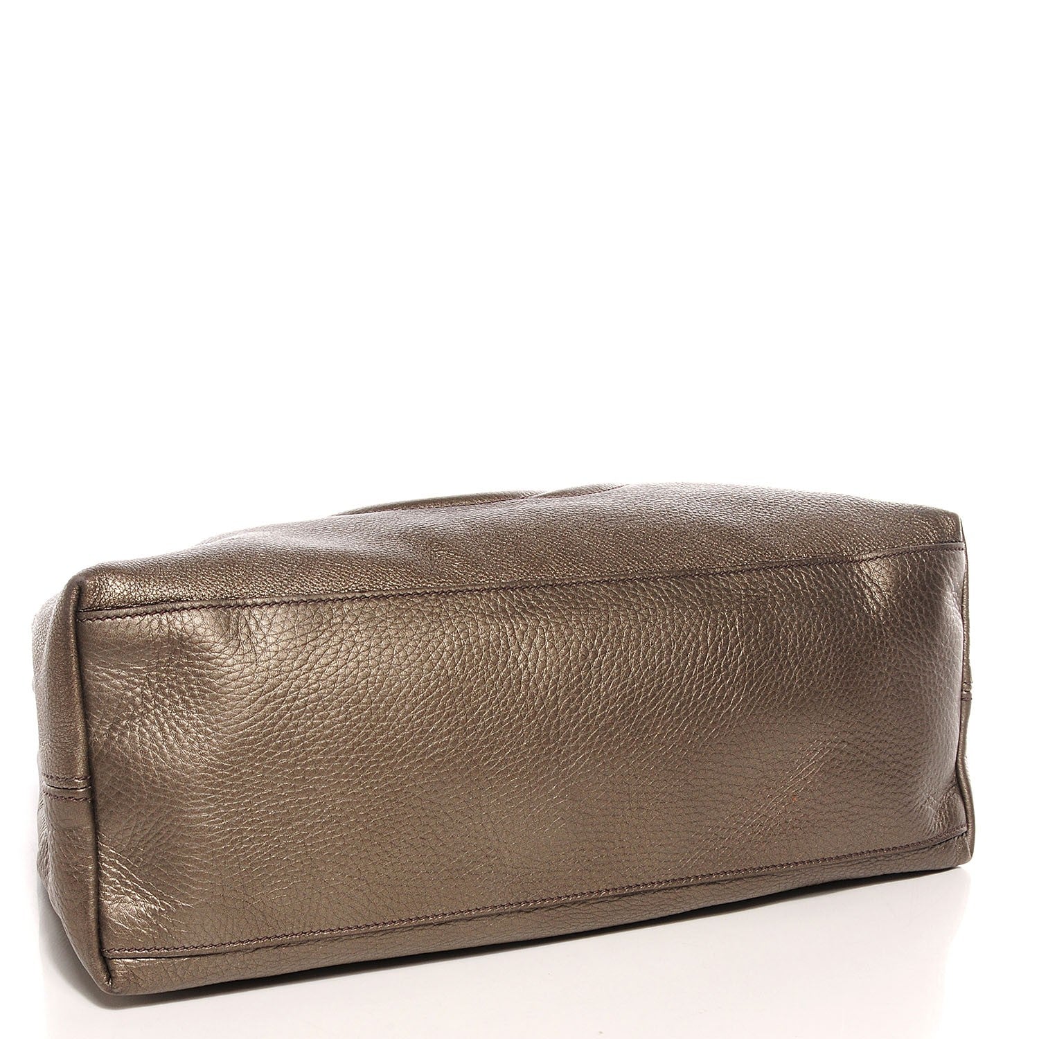Gucci Metallic Pebbled Calfskin Medium Soho Chain Shoulder Bag Sasso 4 of 9