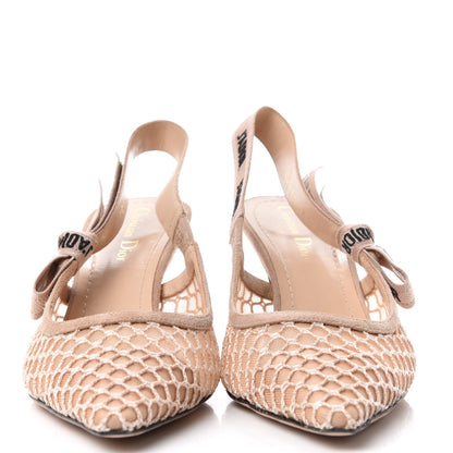Christian Dior Resille Ribbon J'Adior Slingback 65mm Pumps 40 Nude 2 of 10