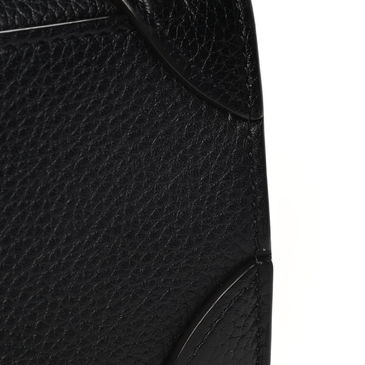 Drummed Calfskin Nano Luggage Black