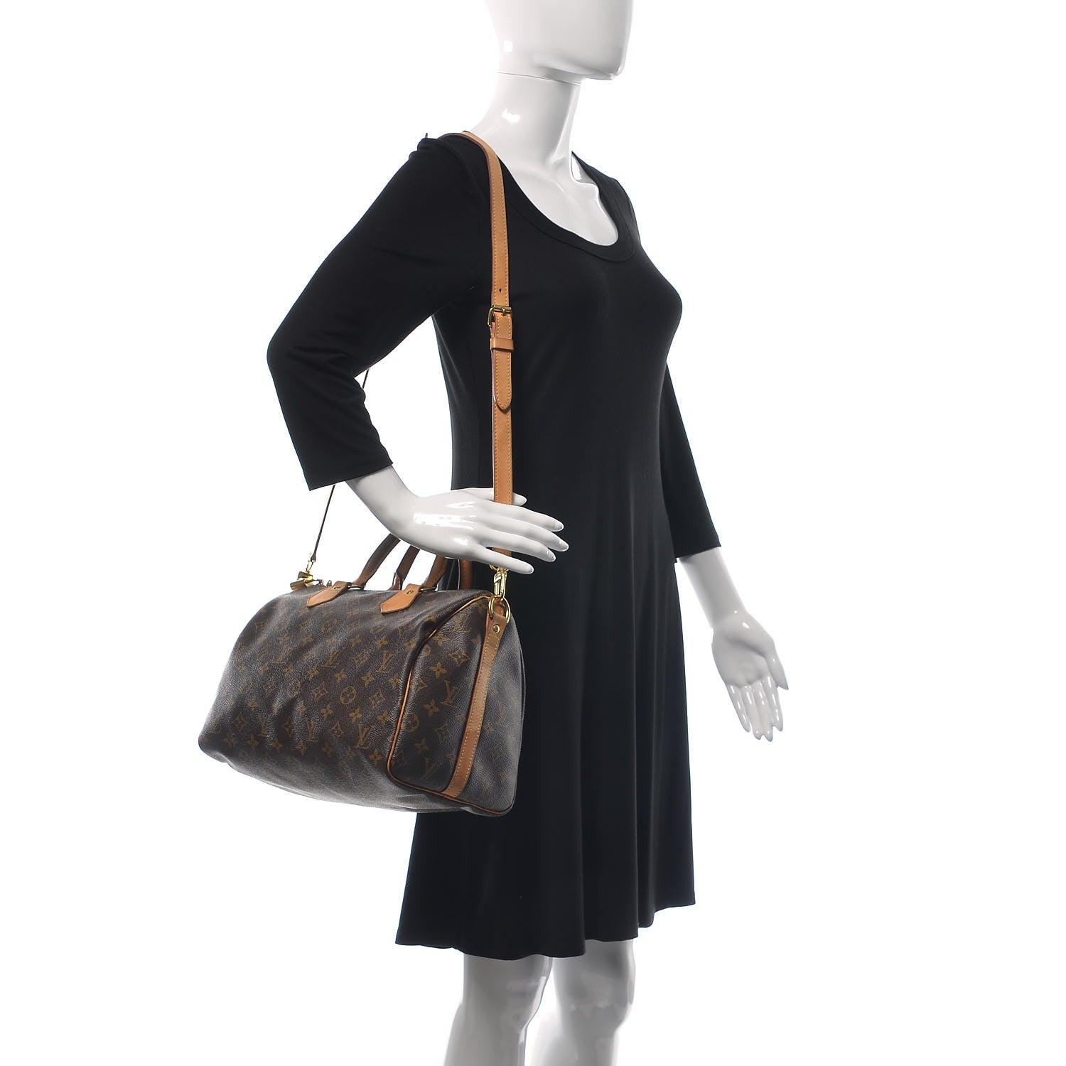 Louis Vuitton Monogram Speedy Bandouliere 30 2 of 19