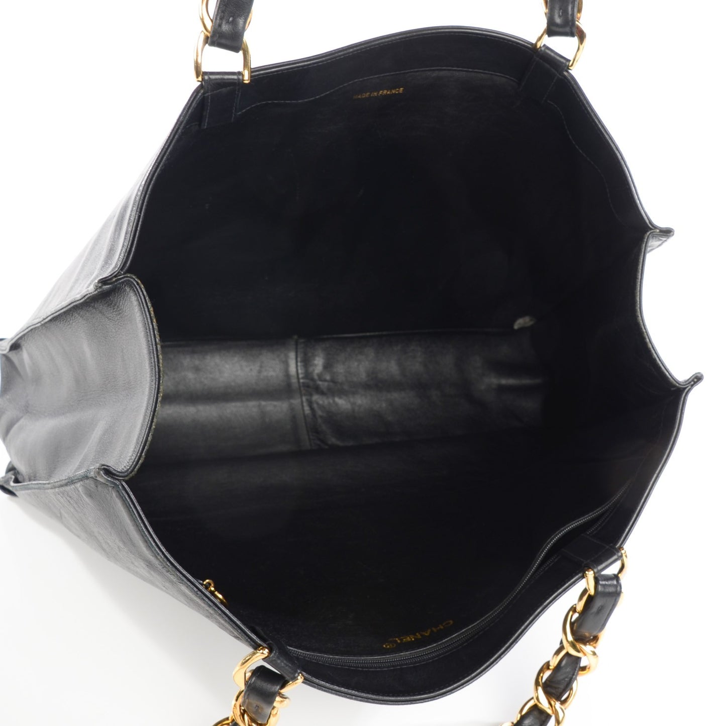 Lambskin Jumbo Shoulder Bag Black