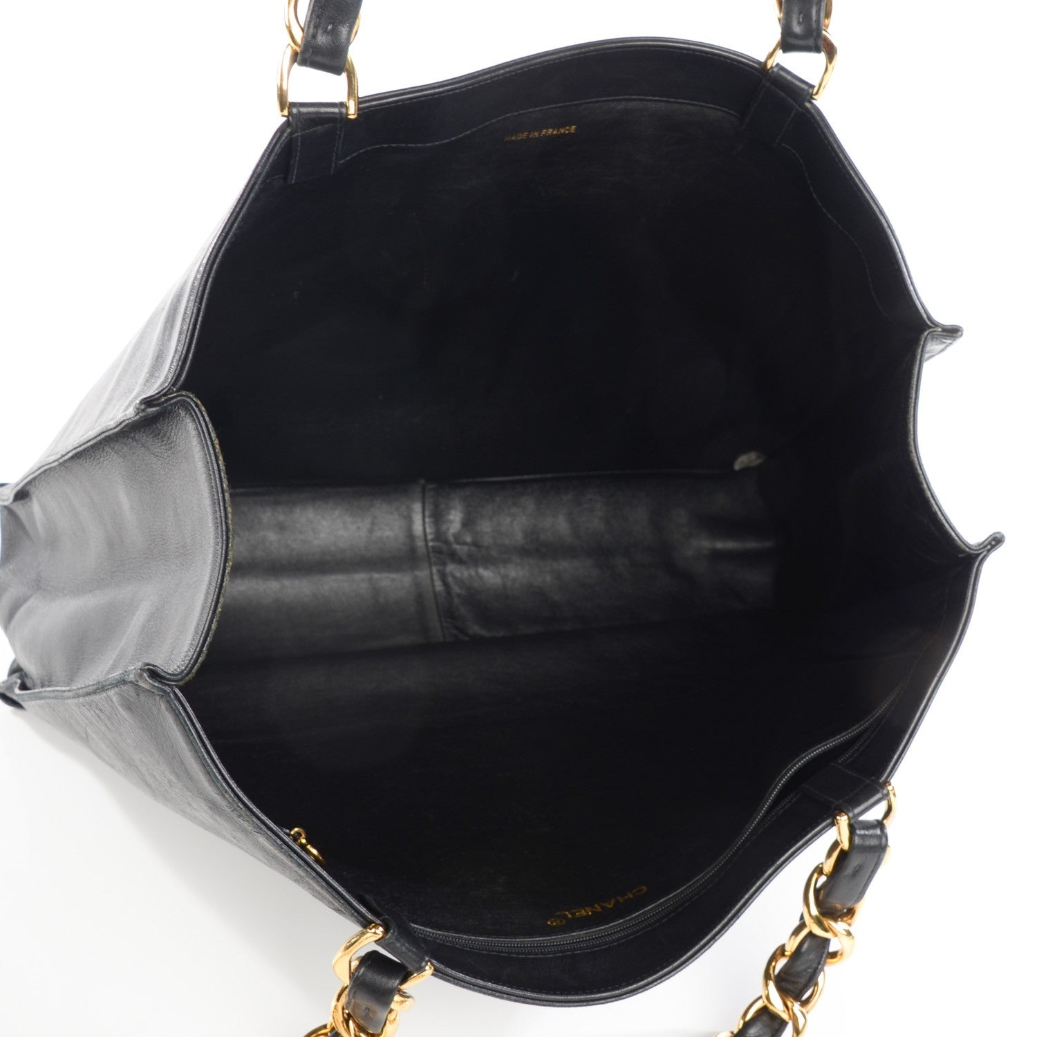 Chanel Lambskin Jumbo Shoulder Bag Black 6 of 10