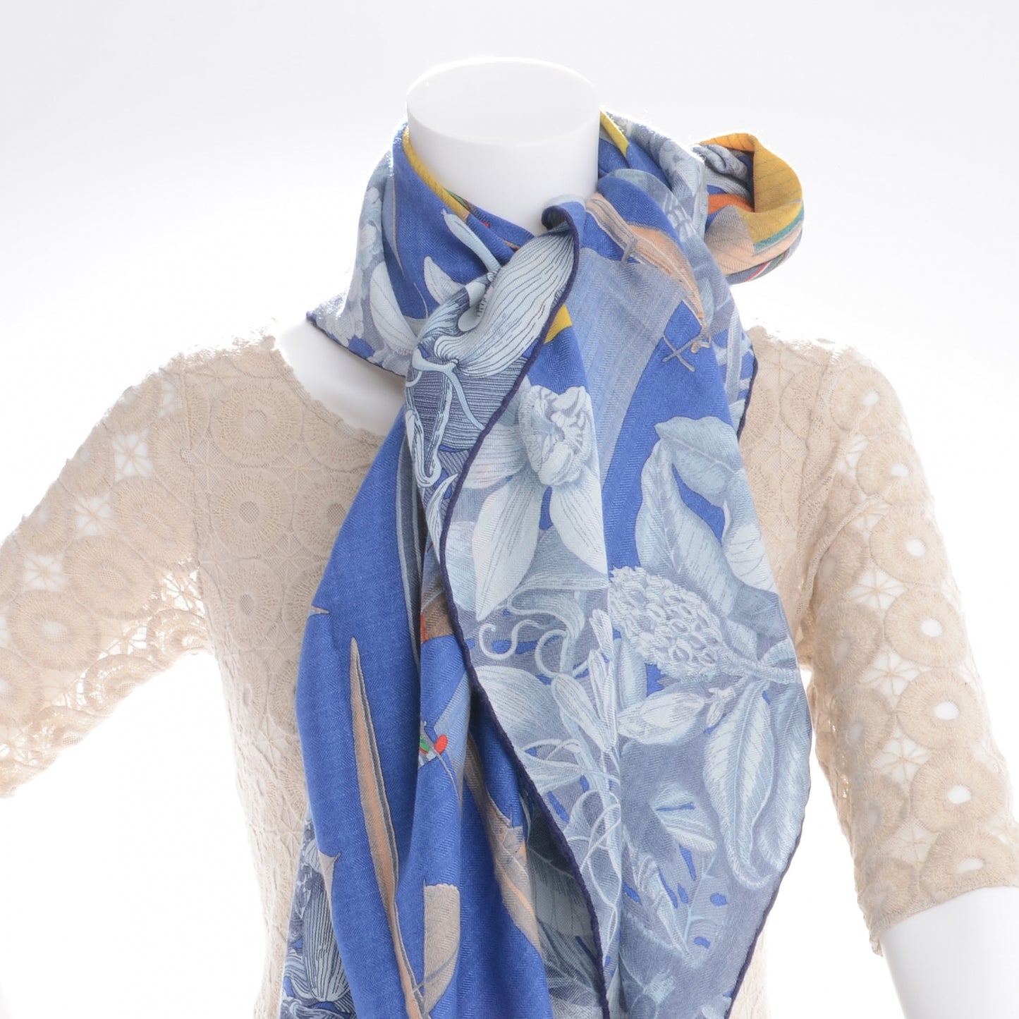 Cashmere Silk Tous Les Bateaux du Monde Shawl 140