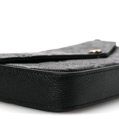 Louis Vuitton Empreinte Pochette Felicie Chain Wallet Black 9 of 14