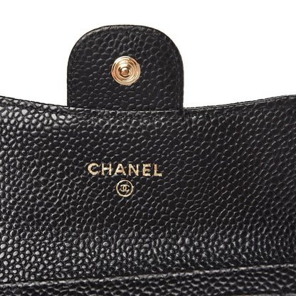 Chanel Caviar Quilted Flap Card Holder Black 6 of 9