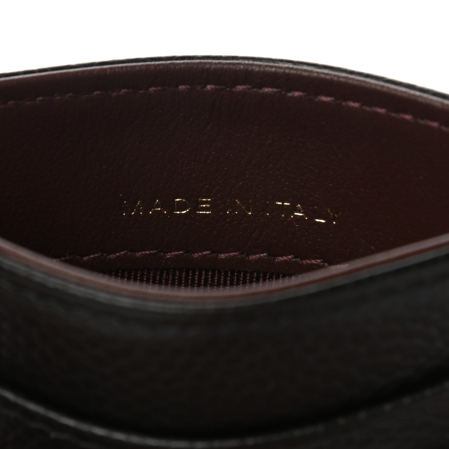 Caviar Quilted Card Holder Black