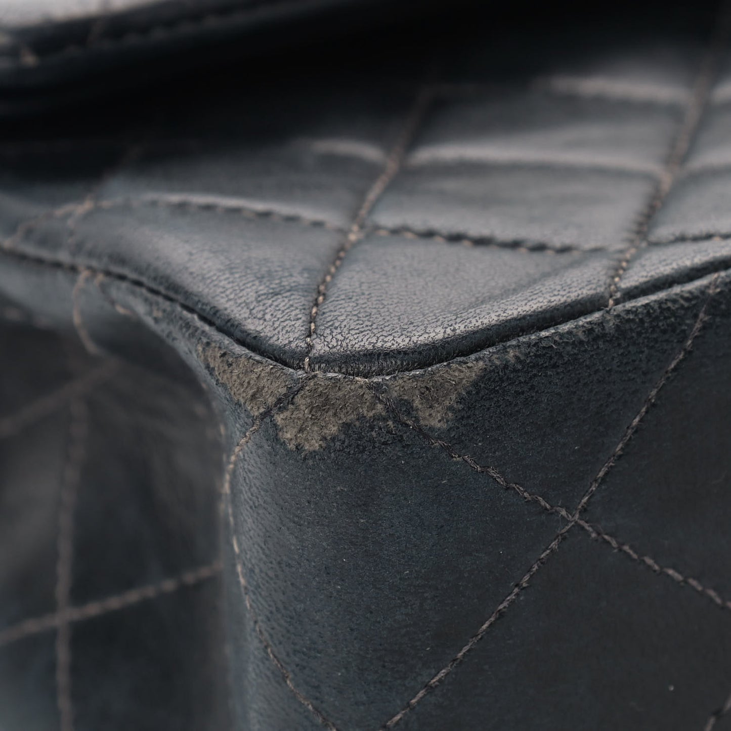 Lambskin Quilted Small Double Flap Black
