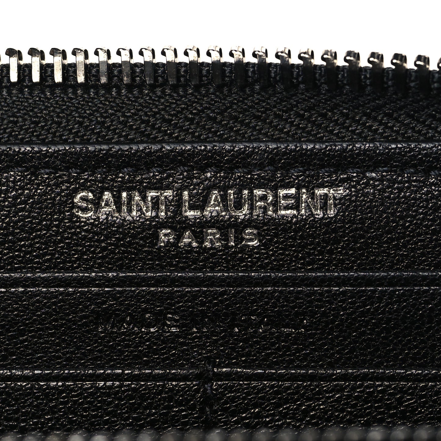 Sheepskin Tri-Quilt Monogram Zip Around Wallet Black
