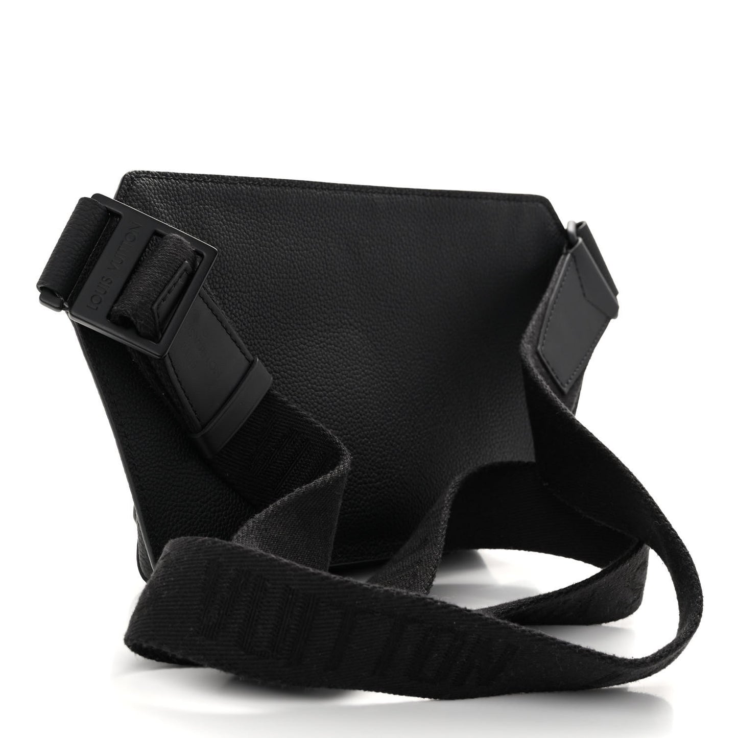 Grained Calfskin Aerogram Takeoff Sling Black