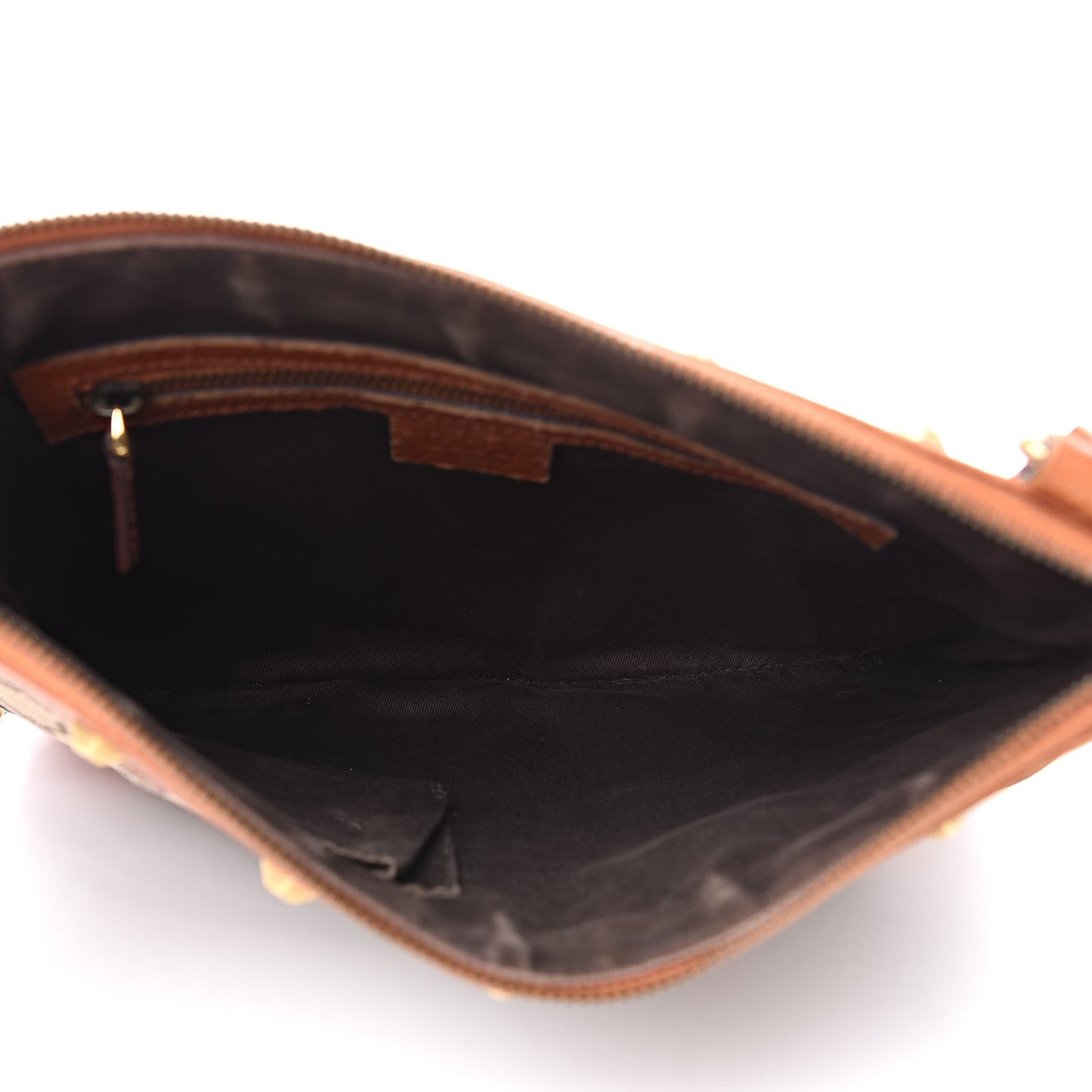 Monogram Studded Messenger Orange