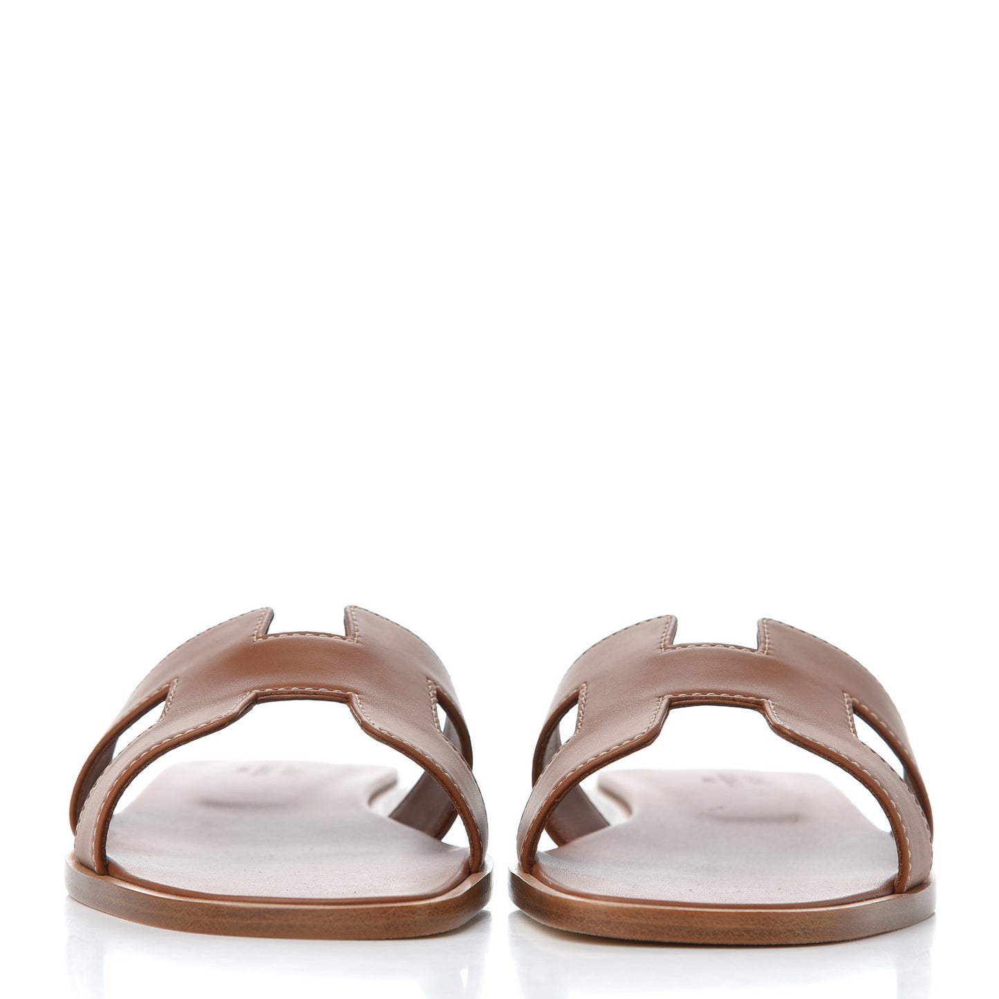 Box Calfskin Oran Sandals 36.5 Gold
