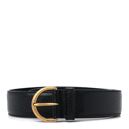 Gucci Textured Dollar Calfskin 40mm Belt 80 32 Black 1 of 4