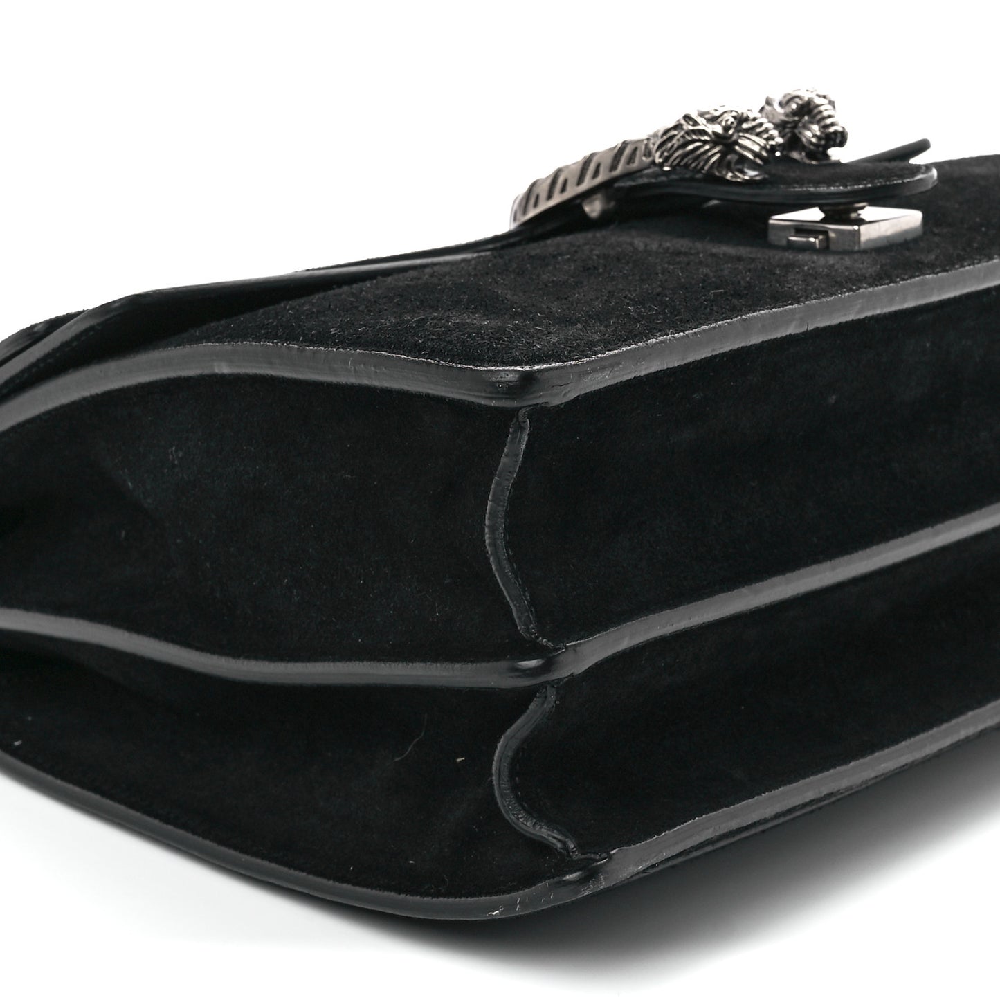 Suede Medium Dionysus Shoulder Bag Black