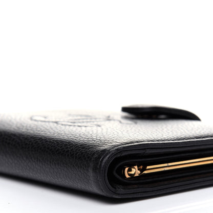 Chanel Caviar Timeless CC Compact French Wallet Black 13 of 19