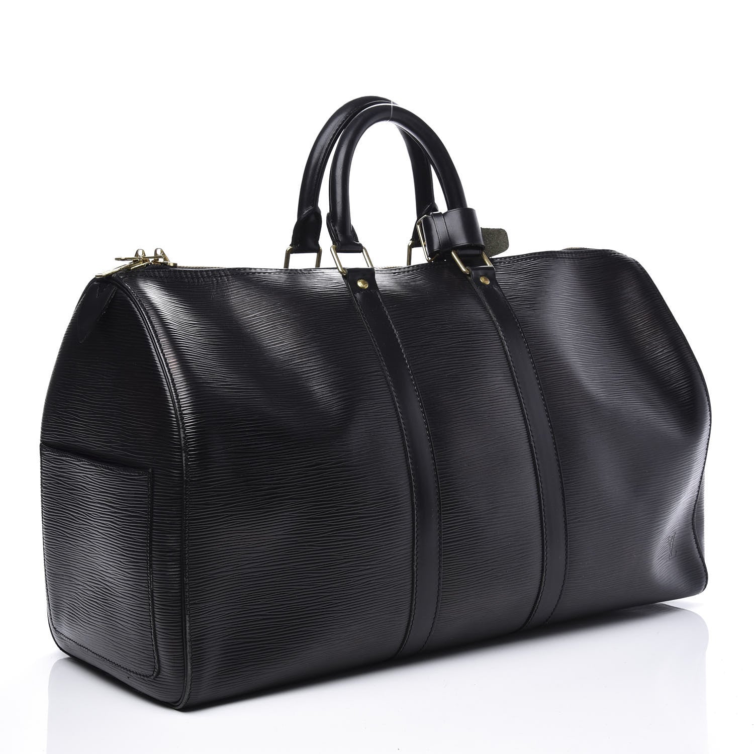 Louis Vuitton Epi Keepall 50 Black 2 of 10