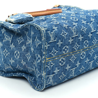 Louis Vuitton Monogram Denim Onthego MM Blue 8 of 12