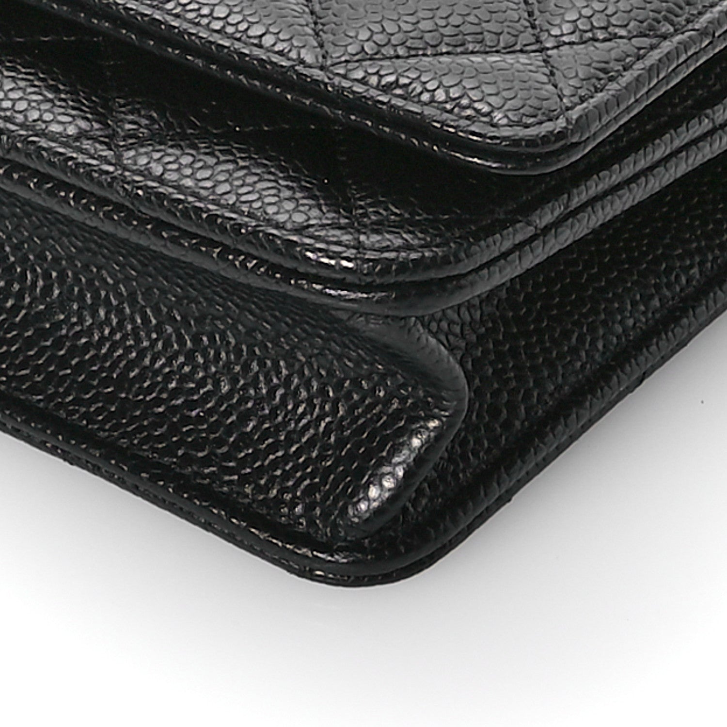 Chanel Caviar Quilted Wallet On Chain WOC Black 11 of 12