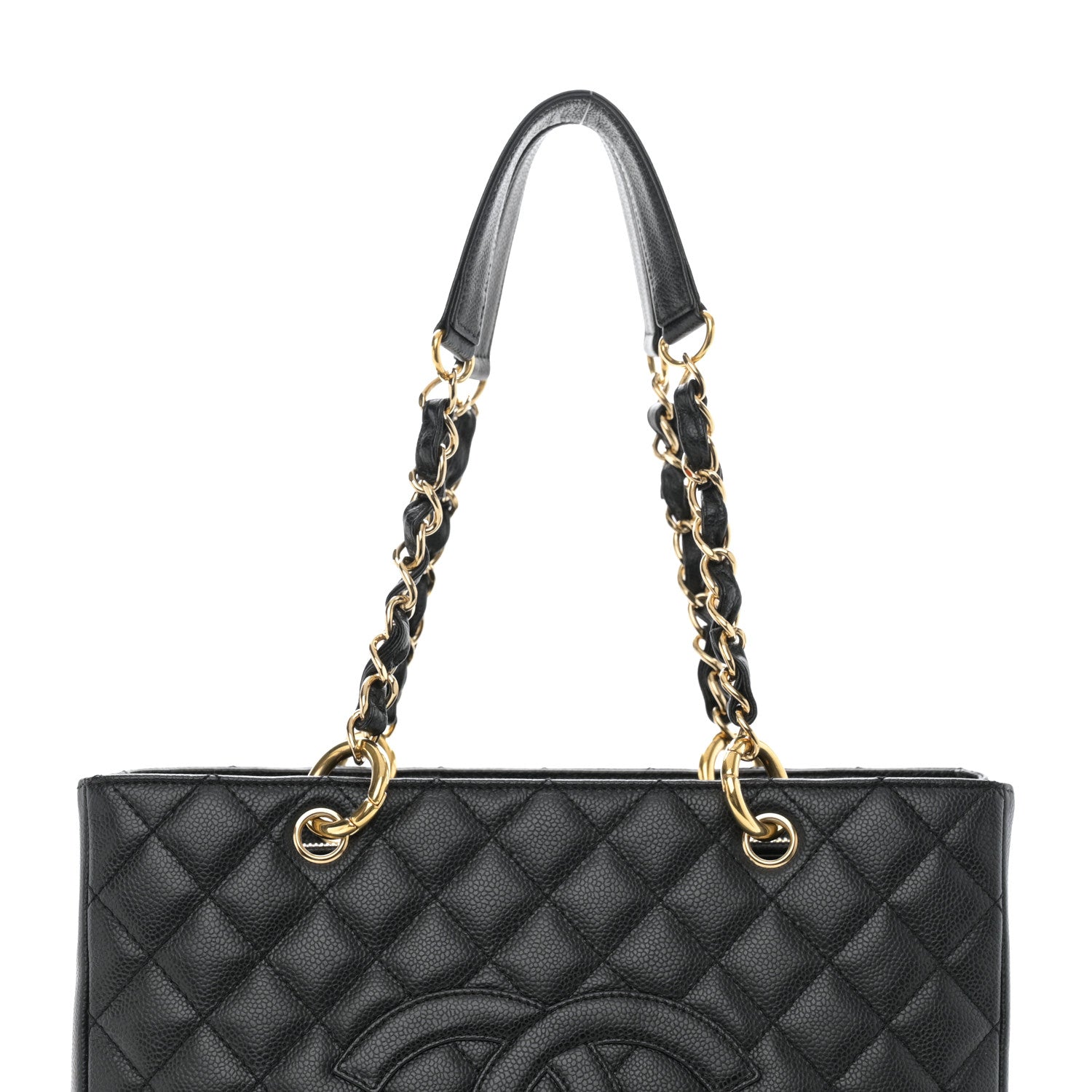 Chanel Caviar Quilted Grand Shopping Tote GST Black 8 of 10