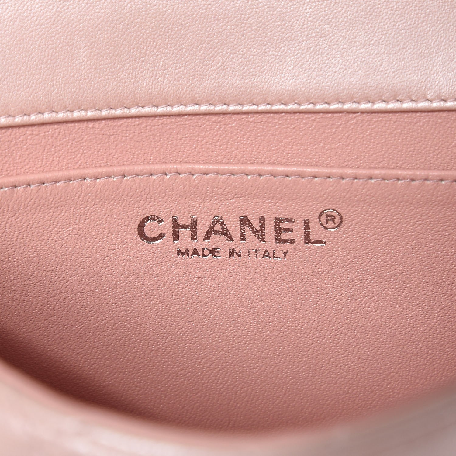 Chanel Metallic Lambskin Quilted Extra Mini Flap Light Pink 5 of 9
