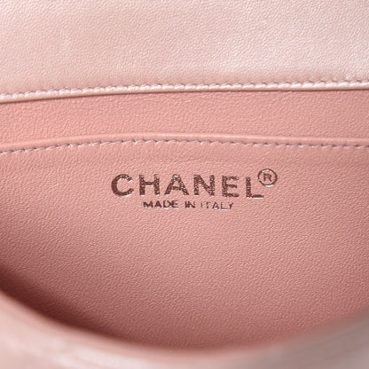 Chanel Metallic Lambskin Quilted Extra Mini Flap Light Pink 5 of 9