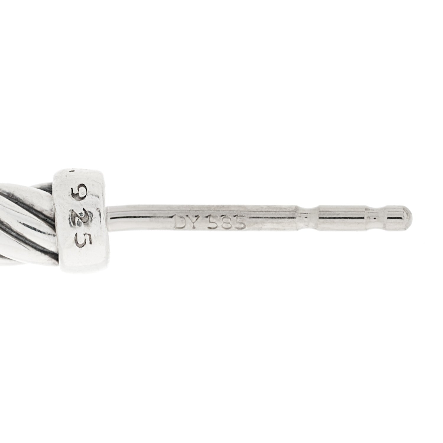 David Yurman Sterling Silver 45mm Cable Classics Hoop Earrings 4 of 4