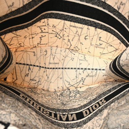 Christian Dior Canvas Embroidered Zodiac Book Tote Latte Multicolor 5 of 12