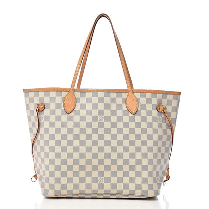 Louis Vuitton Damier Azur Neo Neverfull MM Rose Ballerine 3 of 12