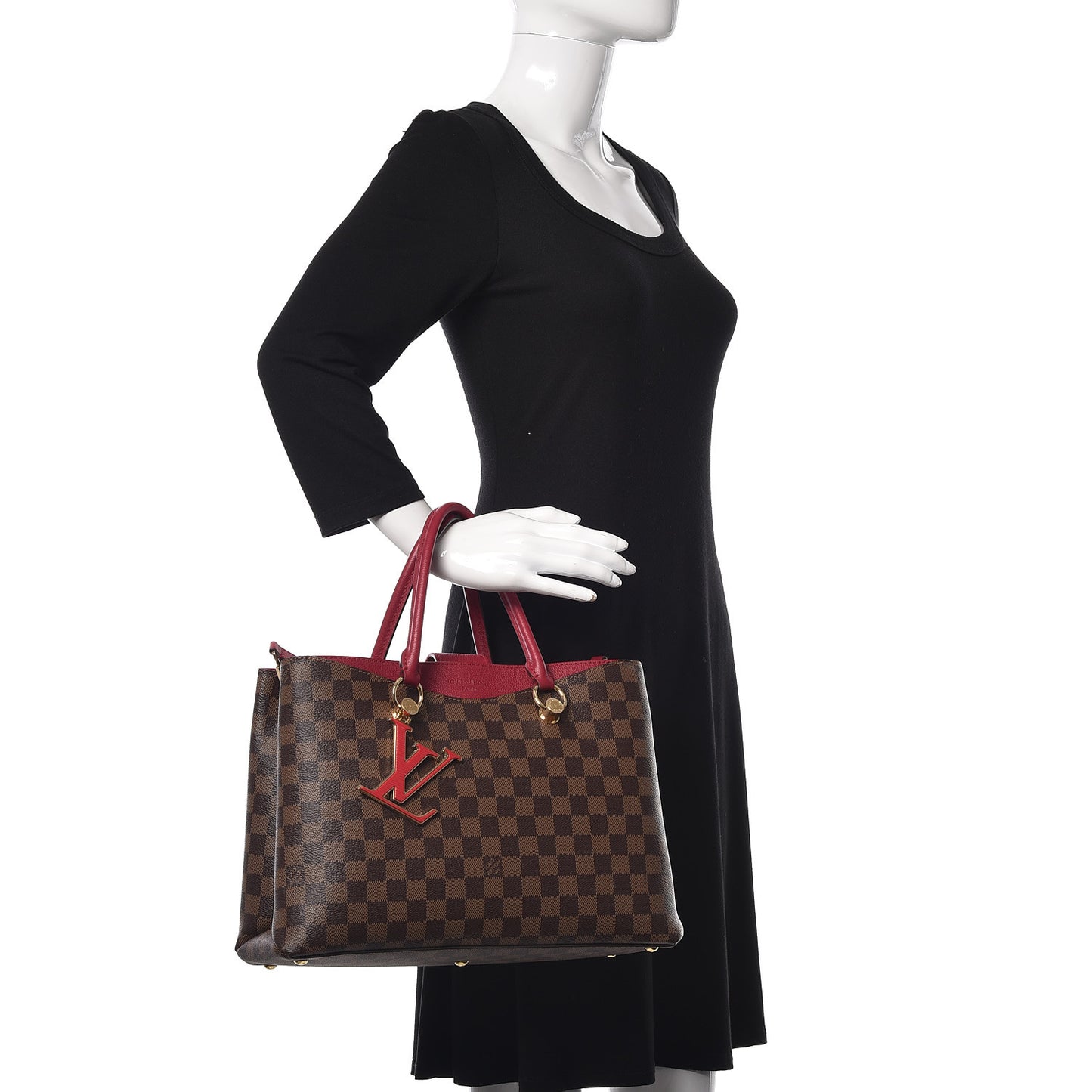 Damier Ebene LV Riverside Lie De Vin
