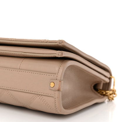 Saint Laurent Lambskin Quilted Mini Becky Chain Bag Gold Sand 10 of 13