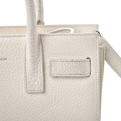 Saint Laurent Calfskin Nano Sac de Jour Dove White 8 of 19